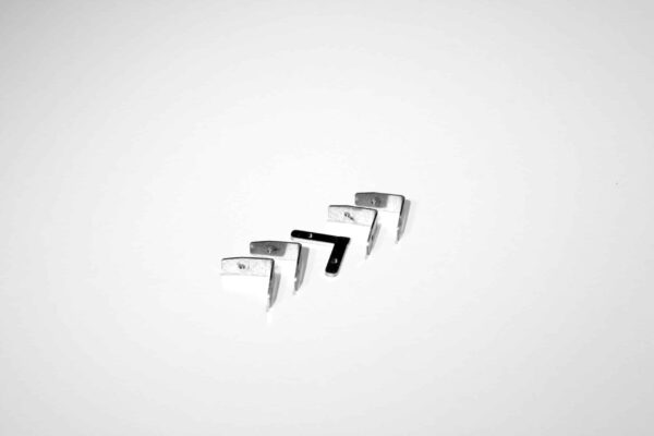 Coppia di giunti angolari parete/soffitto per File 2H sistema