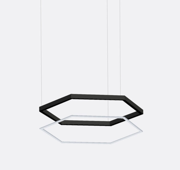Microfile H exagonal sospensione - senza line LED